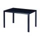 220Ibs capacity Simple Dining Room Table Black Tempered Glass Dining Table H4.13In