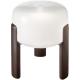 Stylish Nordic Wooden Bedside Lamp with Glass Shade and E27 Bulb for Modern Bedroom