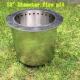 Outdoor Smokeless Camp Stove Stainless Steel  13 Inch Double Flame Fire Pit