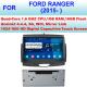 Professional 2015 - 2017 9 Inch Ford DVD Player , Ford Ranger In Dash GPS Navigation