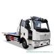 FAW Flatbed Wrecker Tow Truck 6  Wheeler For Car Carrier / Road Rescue
