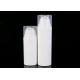 Luxury 30ml Airless Cosmetic Bottles White Plastic Lotion Vacuum Bottle
