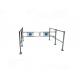 ISO9002 Silver Pedestrian Swing Security Gate For Shopping Mall