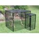 Welded Wire Lifestyle Deluxe Metal Bird Aviary Powder Coated Black Color