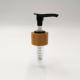 Up-down lock system bamboo lotion pump for cosmetic packaging on bottle