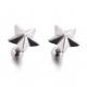 Christmas girls fift shiny star cute earrings stainless steel body jewelry