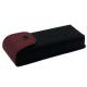 Black Red Leather Eyewear Case For Spectacles And Sunglasses