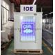 Auto Defrosting Indoor Ice Merchandiser Single Glass Door Bagged Ice Storage Freezer