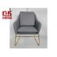 Chinese Stylish Leather Dining Room Chairs 30D Grey PU Leather Dining Chairs