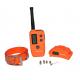 Orange 500m Remote Pet Training Collar Rechargeable With Big LCD Displays