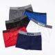 Men'S Printed Letter Underpants Mid Rise Boxer Shorts Nylon Brief Polyester Trunks Seamless