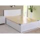 Modern Super King Wooden Bed Frame , Contemporary Hotel White Twin Bed Frame