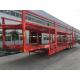 Central Asia 12 Tire Double Deck Car Transporter Trailer with 2 Spare Tire Carriers