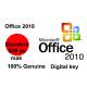 100% Genuine  Office 2010 Key Code 500 PC Standard Product Key