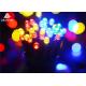 12M Multi Colored Outdoor String Lights Round Bulbs , Decorative Hanging Lights 