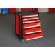 Customized Color Storage Metal Tool Cabinets On Wheels With 6 Drawers