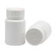 30ml Capacity HDPE Portable White Plastic Pill Tablet Container with Child Safety Cap