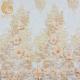 Champagne Gold 3D Flower Lace Fabric Knitted Net Mesh Soft Touching