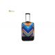 Printing Polyester Trolley Bag Soft Sided Luggage with One Front Pocket