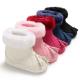 New designed Faux suede fluff 0-18 months infant Soft sole baby booties