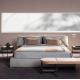 Luxury Double Modern Bedroom Furniture Sets frosted cloth King Size Bed Frame