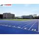 IAAF Approved Sky Blue EPDM Broadcasting Sandwich System Athletic Rubber Running Track