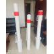 Safety Parking Barrier Steel Bollard Post With Reflective Tape