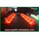Long Inflatable Lighting Decoration LED Flower Chain For Event Nylon Cloth