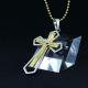 Fashion Top Trendy Stainless Steel Cross Necklace Pendant LPC451