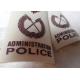 High Density Screen Printed Clothing Labels Police Shoulder Patches