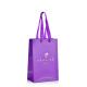 CMYK Branded Paper Bags Printing Purple Jewelry Packaging Bag With Ribbon Handle