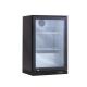 Single Door Hinged Commercial Bar Fridge Black Beer Display Chiller