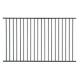 2000mm 3000mm Tubular Metal Fence 3 Rail Flat Top Aluminum Fence Guarding Safety