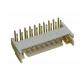 Beige 20 Pin Wire To Board Header 2.0mm Pitch Right Angle DIP Type Brass