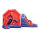 Spider Man Trampoline Inflatable Bounce House With Slide For Amusement Park