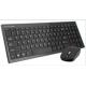 Super thin and symmetrical design 99 keys 10 meter wireless keyboard and mouse SVK-80