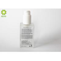 Square Frosted Moisturizer Glass Bottle / Pump Bottles 120ml With Custom Logo
