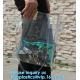 fashional pvc lcear plastic shoulder display shopping bag, Portable Clothing Storage Shopping Bag, Women Fashionable Tra