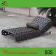 Single Adjustable Chaise Lounge, Big Wide Rattan, Chocolate Cushion WF-0826