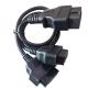 Y Splitter Obd2 Scanner Extension Cable , Recorder Devices Obdii Diagnostic Cable