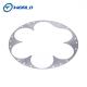 Sheet Metal Parts; Laser Cutting of Aluminum Parts, Bear Shaped; Circular; The Inner Hole is Flower Shaped