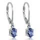 atural Tanzanite Earring Clip Gemstone Jewelry Real Pure Genuine 925 Solid Sterling Silver