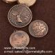 Antique bronze engrved metal coins, custom metal token wholesale for cheap,