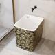 Household Rectangular Ceramic Mop Sink Small Countertop Mounted Type