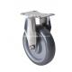 Stainless 5 110kg Rigid PU Caster S5405-75 with Customized Request and Plate Swivel