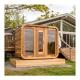 Outdoor Dry Sauna Red Cedar Barrel Cube Sauna Room For 6- 8 People