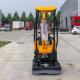 800mm Tail Turning Radius 1.8 T Excavator ISO9001 Powerful Mini Excavator