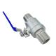 Q11F-16/64P 304 Stainless Steel 2PC Double Male Thread Ball Valve for Water Treatment