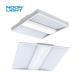 White Powder Painted Steel LED Troffer Lights CCT Adjustable 120 Degree Beam Angle