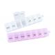 Colorful PP Weekly Pill Organizer Box With Clear Lid Pill Box Pharmacy